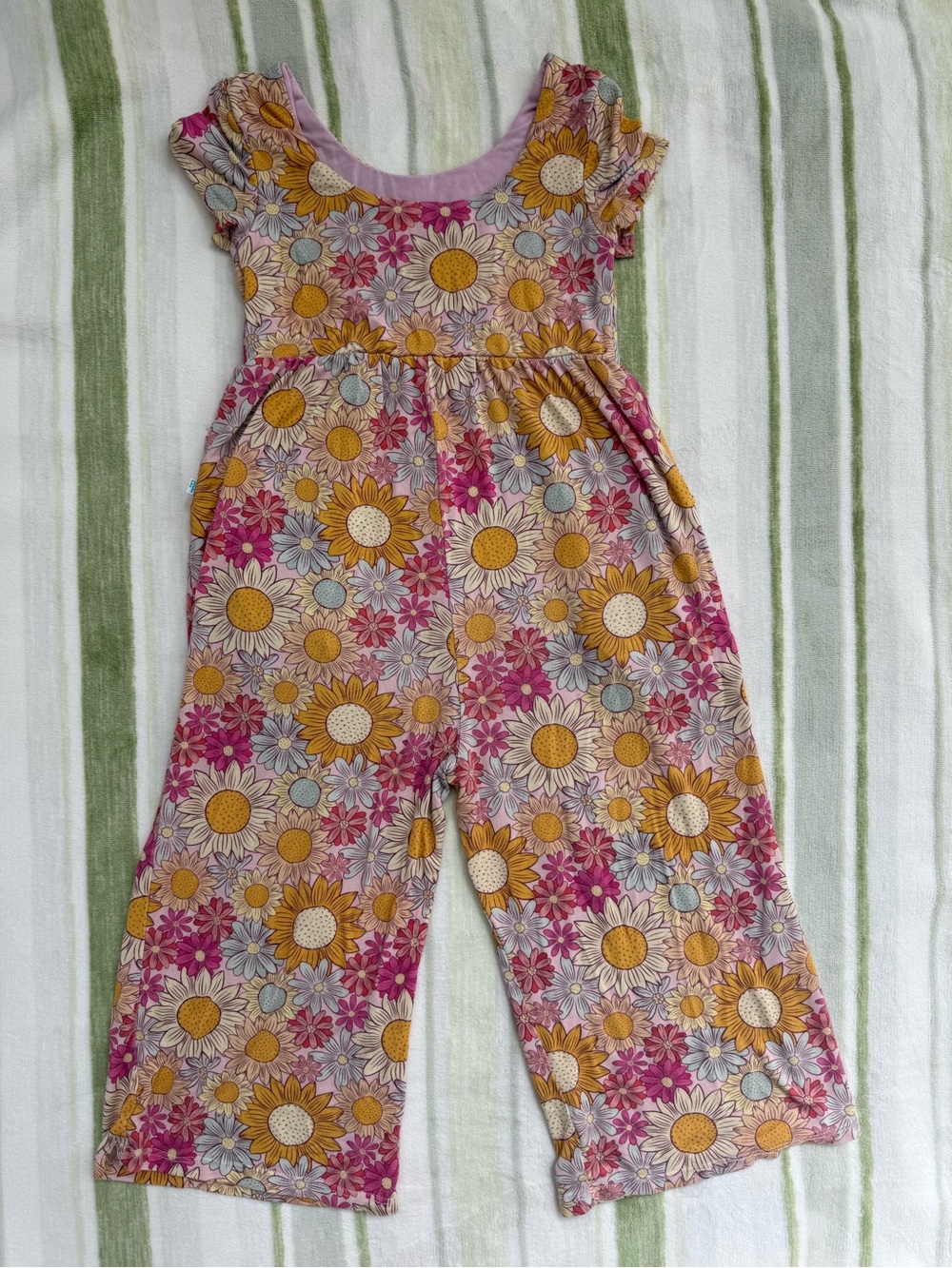 Posh Peanut Floral Sunflower Jumpsuit - Picture 4 of 4